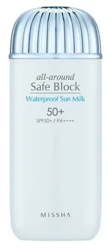 Солнцезащитное водостойкое молочко Missha All Around Safe Block Waterproof Sun Milk SPF 50 SPF 50, 70 мл