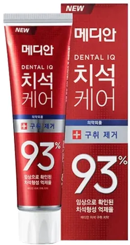 Tish pastasi Median Dental IQ 93% Og'izdan nafasni yo'qotuvchi tetiklantiruvchi oqartiruvchi, 120 ml