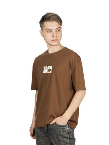 Мужская футболка UNO FT04, Коричневый, купить недорого