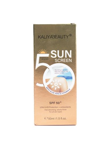 Quyosh kremi Kaliya Beauty SunScreen Gel tana uchun SPF 50 UVA+UVB, 50 ml