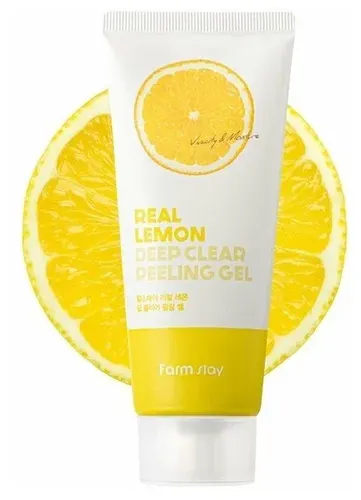 Limon bilan yuzni tozalash peelingi FarmStay Real Lemon Deep Clear Peeling Gel, 100 ml