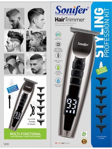 Триммер для волос Sonifer SF-9550, Серый, купить недорого