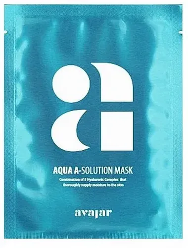 Увлажняющая маска Avajar Aqua A-Solution Mask с высокой концентрацией гиалуроновой кислоты