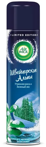 Освежитель воздуха AirWick Швейцарские Альпы Утренняя роса и Зеленый лес, 290 мл, фото