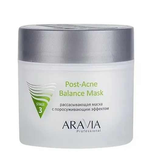 Rzorbsion yuz uchun niqob ARAVIA Professional yog`li va muammoli teri uchun biriktiruvchi ta`sirga ega Post-Acne Balance Mask, 300 ml