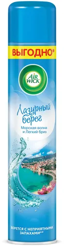 AirWick havo spreyi qirg'oq dengiz to'lqini va yengil shabada, 400 ml