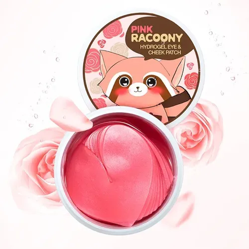 Гидрогелевые патчи для глаз с морским комплексом Secret Key Pink Racoony Hydro-Gel Eye & Cheek Patch, 60 шт