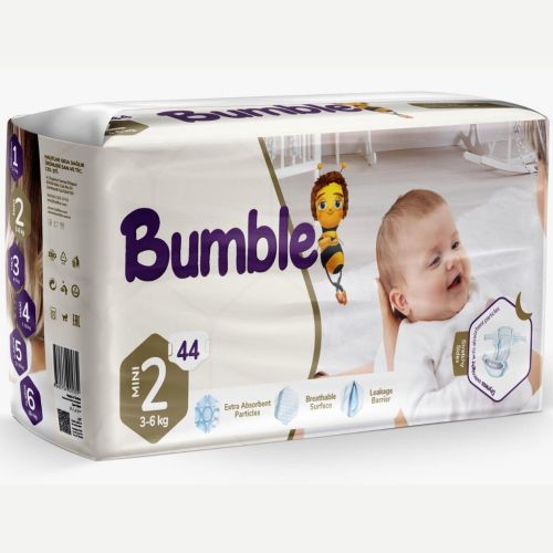 Bumble 2 Mini  (3-6 кг) Подгузники для новорожденных 44 шт