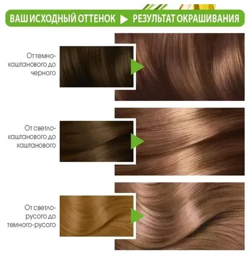 Garnier Color Naturals 7.132  “Натуральный Русый” Краска для волос Крем-краска 8 недель стойкого цвета Глубокое питание Насыщенный цвет Для всех типов волос, 110 мл, в Узбекистане