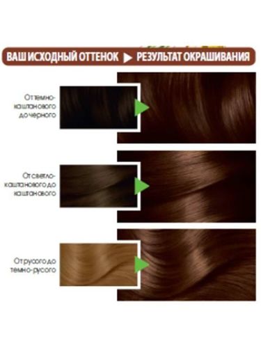 Garnier Color Naturals Soch uchun bo'yoq ton 4.3 "Oltin kashtan", 8 haftalik doimiy rang Chuqur oziqlantirish Boy rang Barcha soch turlari uchun, 110 ml, в Узбекистане