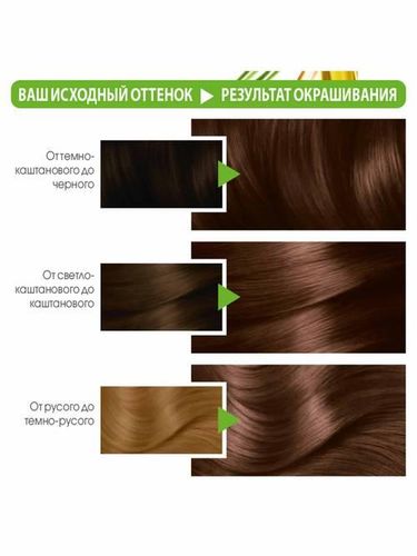 Garnier Color Naturals  5.25 “Горячий шоколад” Краска для волос Крем-краска 8 недель стойкого цвета Глубокое питание Насыщенный цвет Для всех типов волос, 110 мл, в Узбекистане