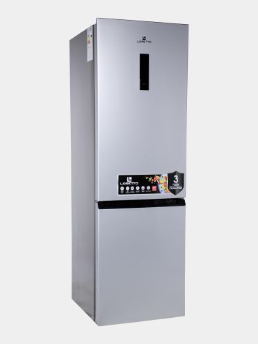Холодильник Двухкамерный Loretto LR-338IND, Стальной, купить недорого