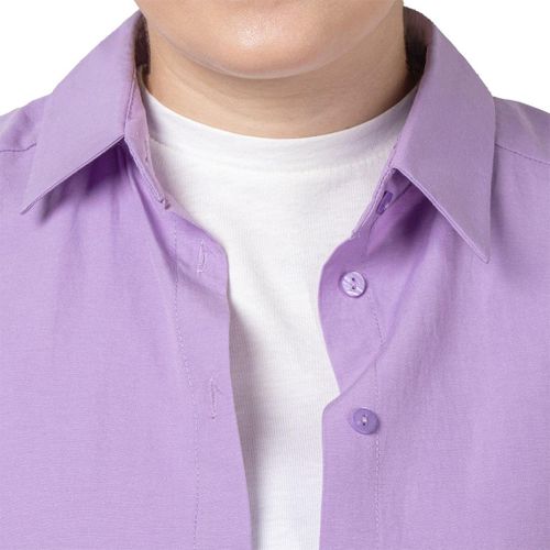 Рубашка Fame FM-4328, Фиолетовый, купить недорого