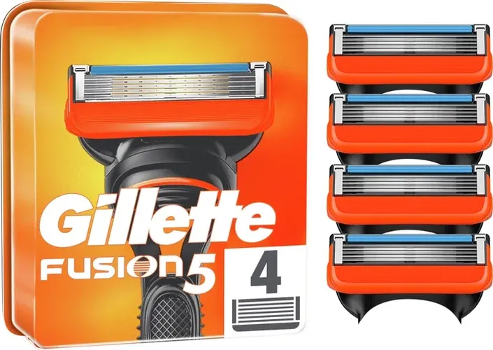 Сменные картриджи лезвия для бритья мужские Gillette Fusion5 4 шт