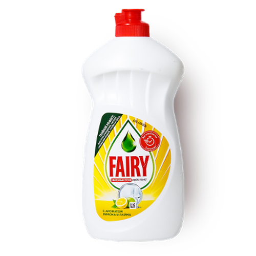 Fairy idishlarni yuvish vositasi Limon Konsentrlangan gel formulasi Ko'pikli Yog'ni parchalaydi, 450 ml