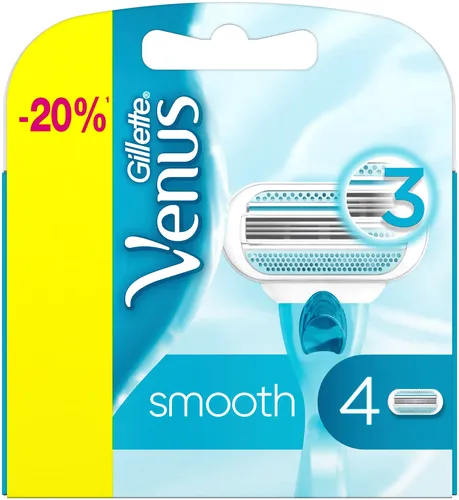 Сменные картриджи лезвия женские Gillette Venus Smooth, 4 шт