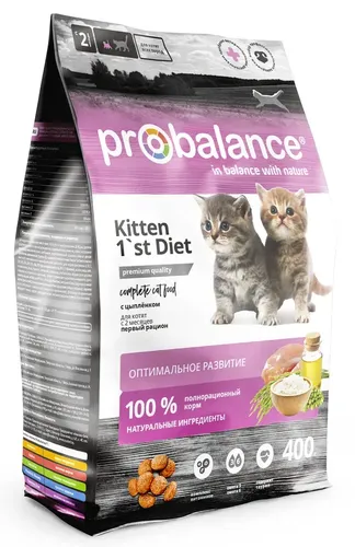 Корм сухой для котят ProBalance 1'st Diet с цыпленком, 400 г