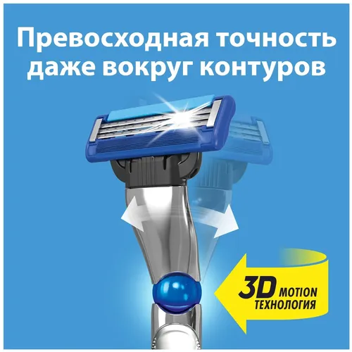 Сменные картриджи лезвия для бритья  мужские Gillette Mach3 Turbo, 2 шт, купить недорого