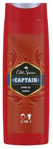 Dush uchun gel va shampun 2 dan 1 ta Old Spice Captain, 400 ml, фото