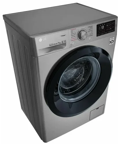 Стиральная машина LG F2J6HSDS 7Kg, Темно-Серебристый, фото