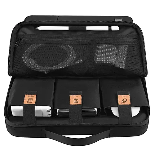 Чехол-сумка для ноутбука WiWU Alpha Double Layer Sleeve Bag 15,6", Черный, купить недорого
