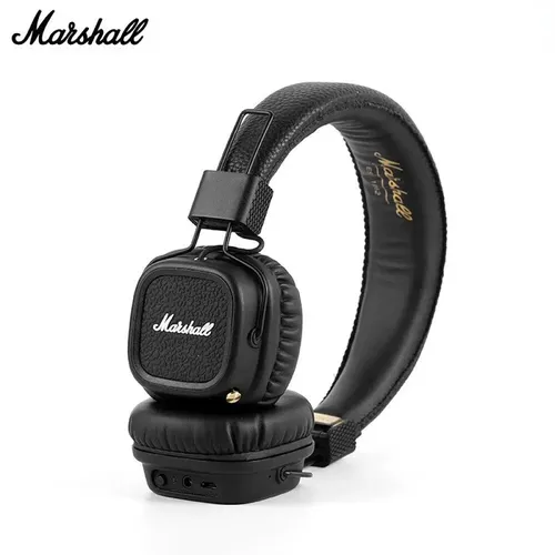 Наушники-вкладыши Marshall Major II Luxe Copy, Черный