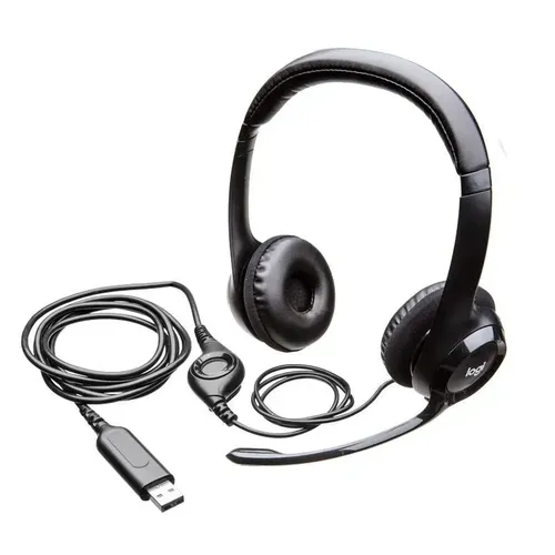 Компьютерная гарнитура Logitech H390 Stereo Headset, Черный, в Узбекистане