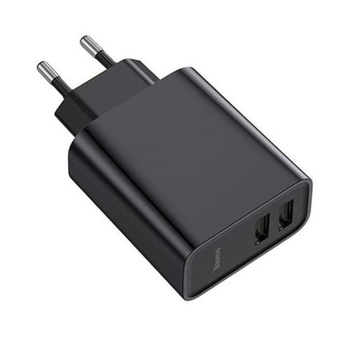 Зарядное устройство Baseus Speed Dual QC3.0 Quick charger USB+USB 30W (CCFS-E01), Черный, в Узбекистане