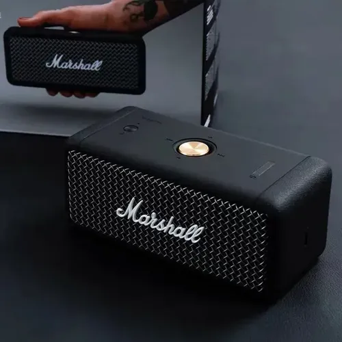 Беспроводная портативная колонка Marshall Emberton II Bluetooth Luxe Copy, Черный, в Узбекистане