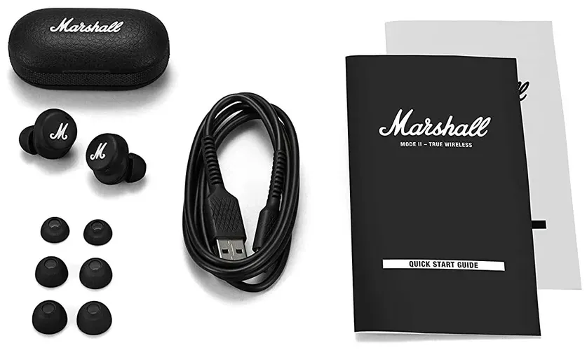 Беспроводные наушники Marshall Mode II Luxe Copy, Черный, фото