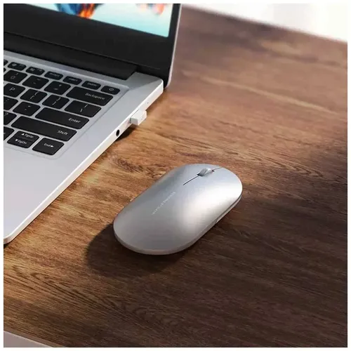 Беспроводная мышь Mi Fashion-style metal Mouse, Серебрянный, купить недорого