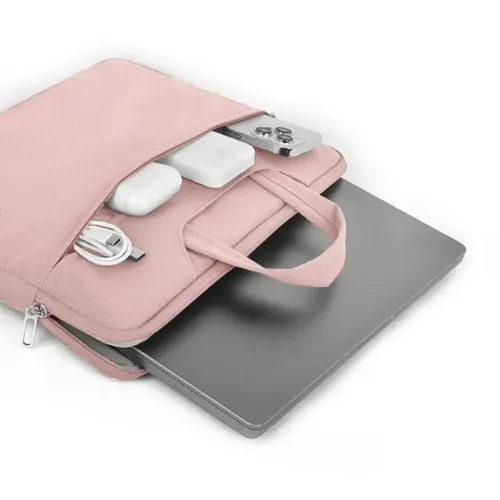 Noutbuk sumkasi WiWU ViVi Laptop Handbag для Macbook 15.6 dyuym, suv o'tkazmaydigan, pushti, фото