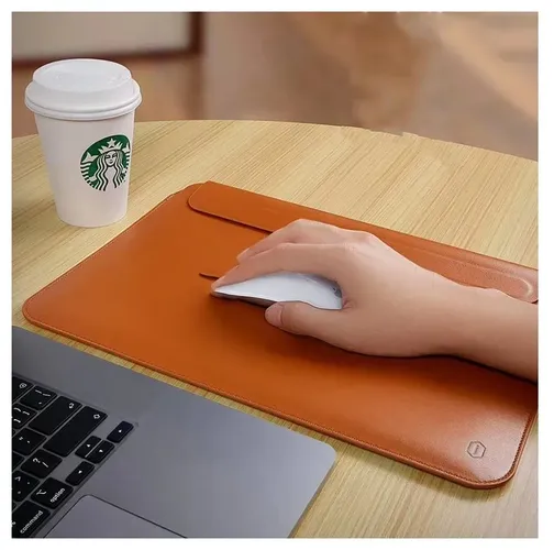 Чехол WIWU Skin New Pro 2 Leather Sleeve 13,3" for MacBook Air 13, Коричневый, фото