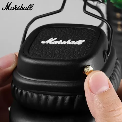 Наушники-вкладыши Marshall Major II Luxe Copy, Черный, купить недорого