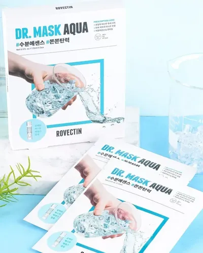 Rovektin Dr. Mask Aqua Matoli niqobi chuqur namlash uchun 7 turdagi gialuron kislotasi bilan Papayya ekstrakti bilan quruq teri uchun 25 ml, в Узбекистане