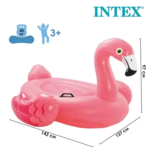 Flamingo suzish doirasi Intex 57558np, pushti