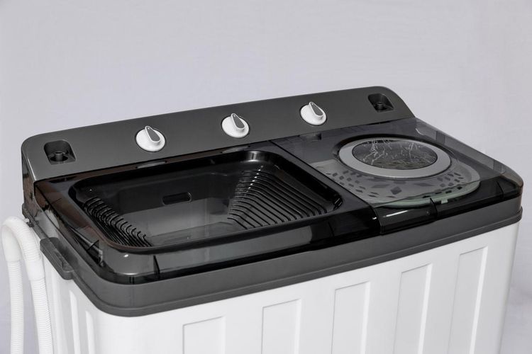 Полуавтоматическая стиральная машина ELT WM-5068, Черный-Белый, купить недорого