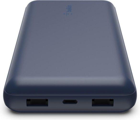 Портативный аккумулятор Belkin Power Bank 20000mAh 15W Dual USB-A, USB-C, Синий, купить недорого