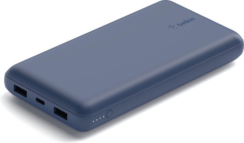 Портативный аккумулятор Belkin Power Bank 20000mAh 15W Dual USB-A, USB-C, Синий