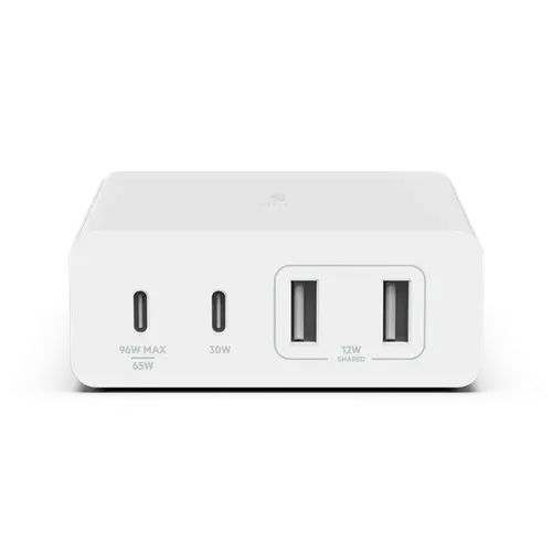 Зарядное устройство Belkin 108W GAN Dual USB-С/USB-A, Белый, купить недорого