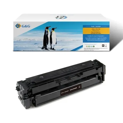 Картридж G&G для Canon 054H Black MF641/643/645, LBP-621/623 3028C002, Черный