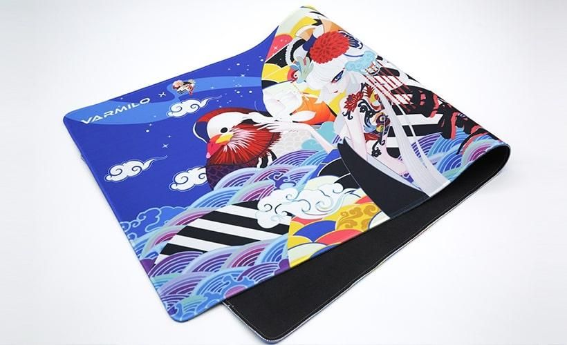 Коврик для мыши Varmilo Lovebirds Desk Mat, 900х400 мм, Голубой, купить недорого