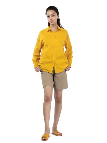 Рубашка полосатая однотонная RBSH01, Желтый, фото