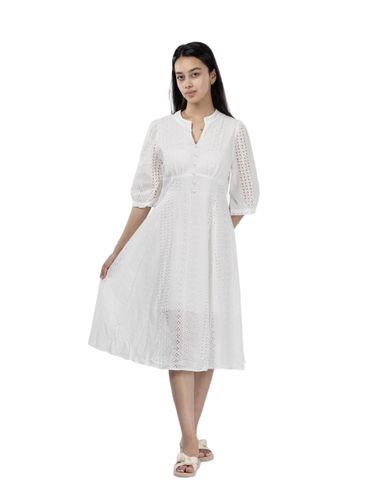 Платье плетенное женское DRS19, Белый
