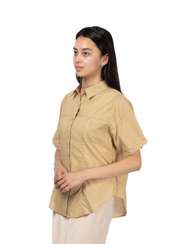 Рубашка Chao с коротким рукавом CHao02, Коричневый, купить недорого