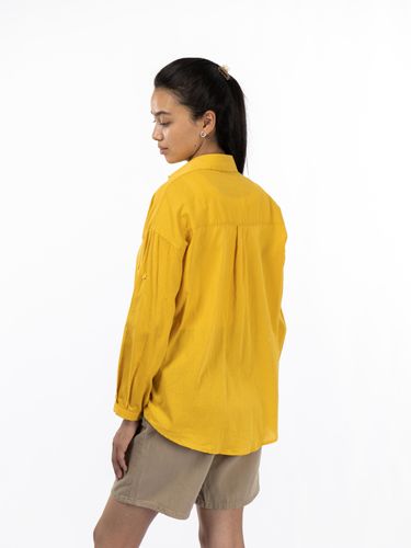 Рубашка полосатая однотонная RBSH01, Желтый