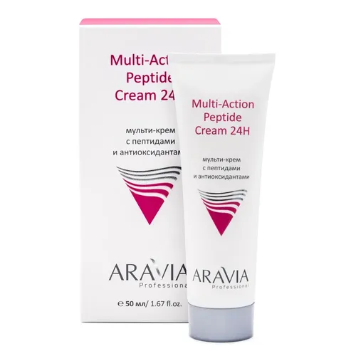 Мульти-крем ARAVIA Professional с пептидами и антиоксидантным комплексом для лица multi-action peptide cream , 50 мл