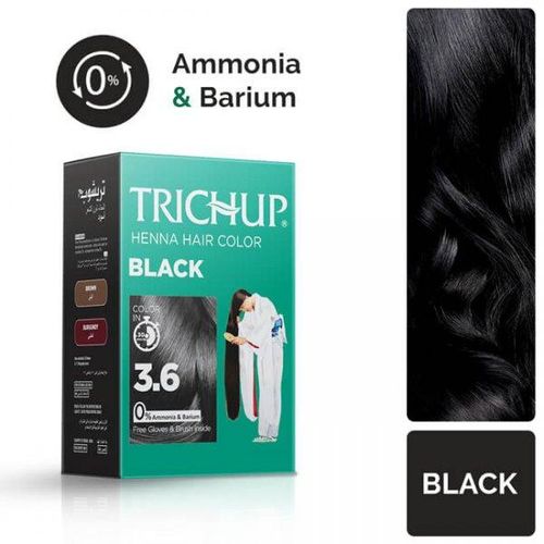Краска-хна для волос Trichup Henna Hair Color, 3.6-Черный, купить недорого