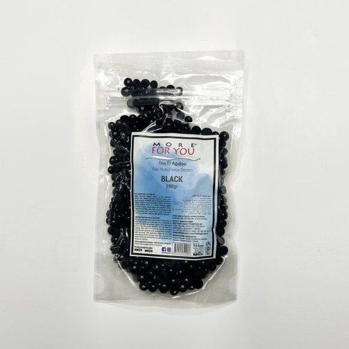 Granulalardagi plyonkali mum Film Hand Wax Beans Black, 100 gr