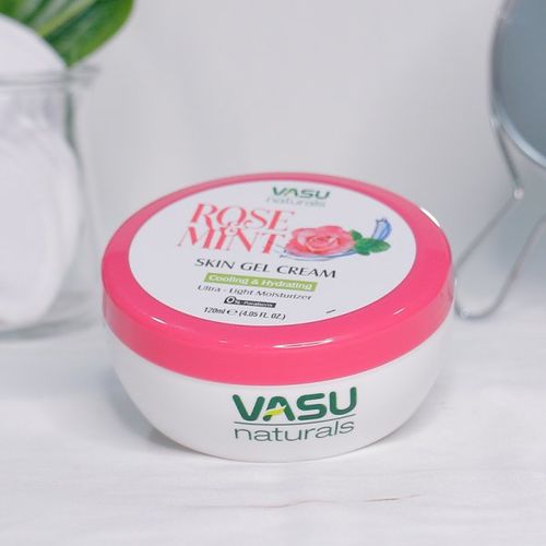 Yuz va tana uchun krem-gel Vasu - Rose & Mint Skin Gel Cream, 120 ml